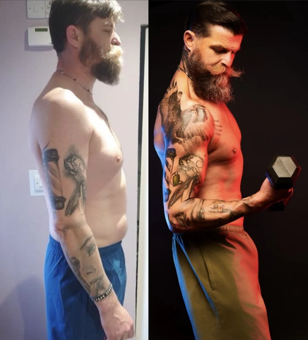 Dawid's before and after transformation
